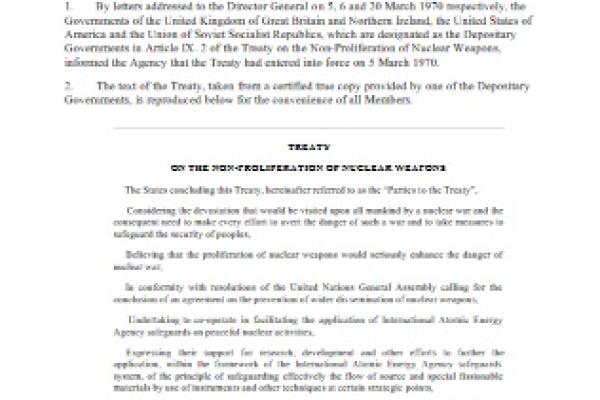 Treaty on the Non-Proliferation of Nuclear Weapons THMB